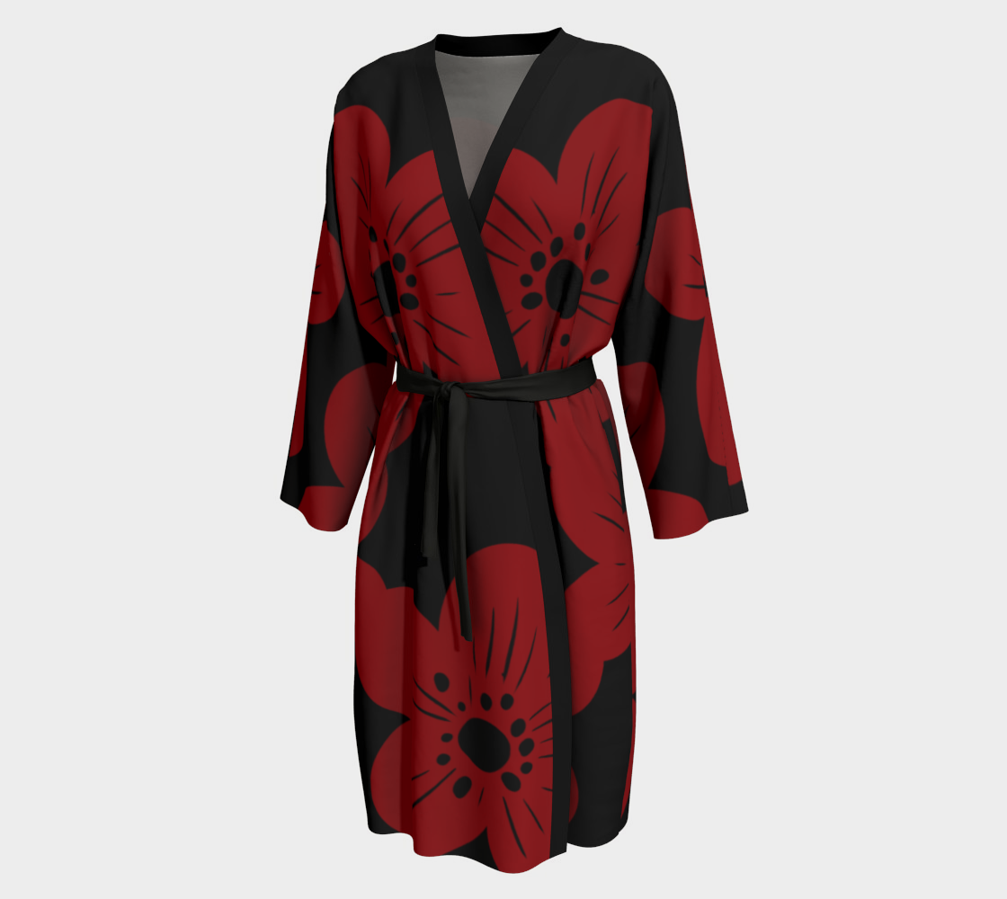Peignoir | Sewn by Hand | Vibrant Print | Elegance for your Home | Denim and Stilettos for Date night or Brunch Peignoir