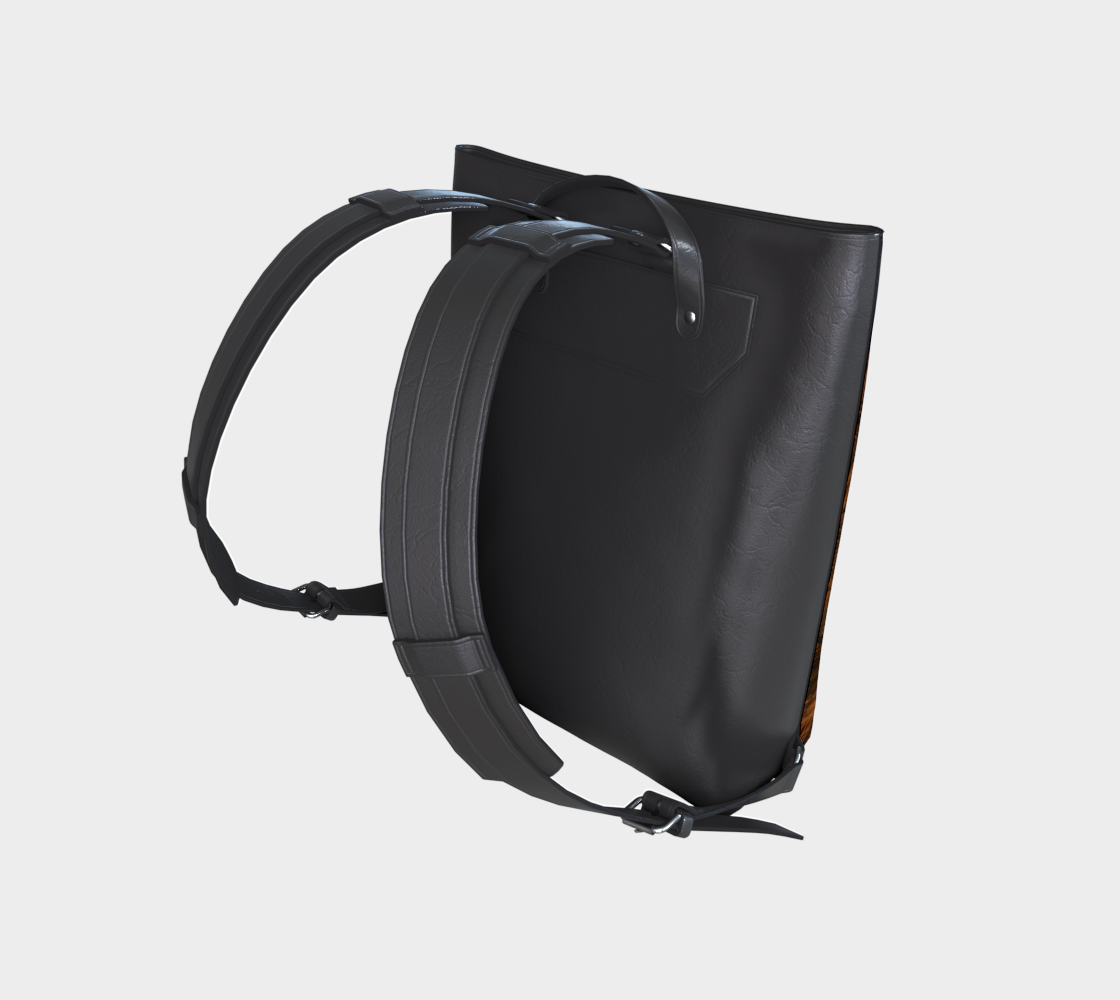 Commuter Backpack | Ride the Train Hands Free | Never spill your coffee again. Vegan Leather Backpack