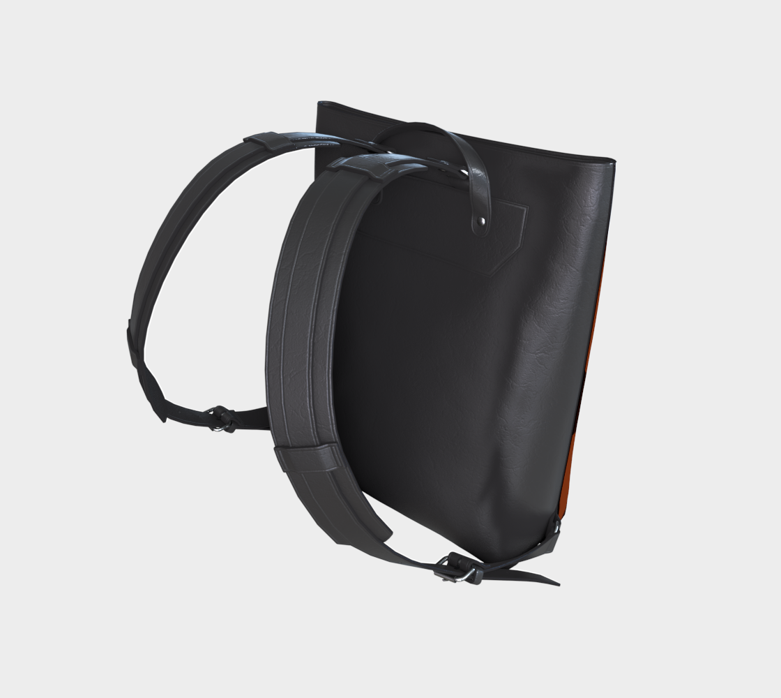Commuter Backpack | Ride the Train Hands Free | Never spill your coffee again. Vegan Leather Backpack