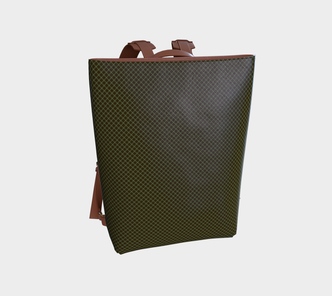 Commuter Backpack | Ride the Train Hands Free | Never spill your coffee again Vegan Leather Backpack