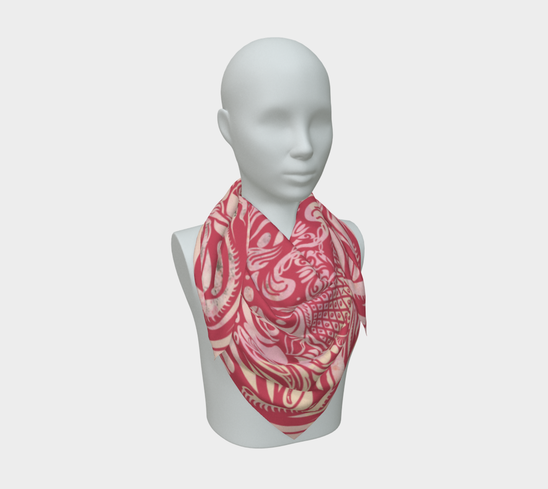 Siobhan Custom printed Silk Habotai Scarf