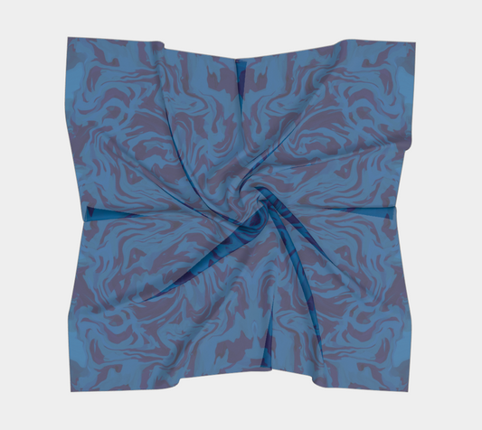 Custom Print Silk Scarf | Shawl | Hair Wrap | 100% Silk Charmeuse | Hand-sewn Square Scarf