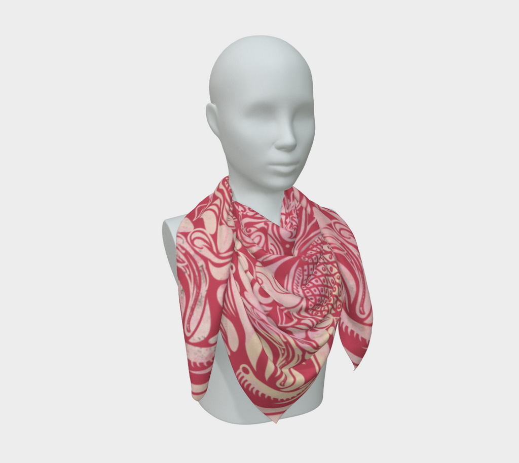 Siobhan Custom printed Silk Habotai Scarf