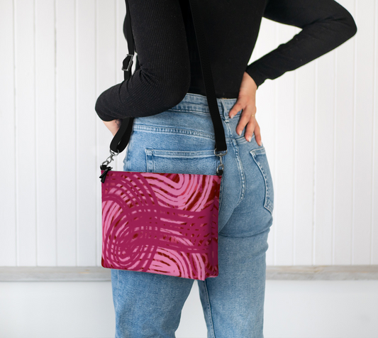 Finley Leather Crossbody Purse Vegan Leather Crossbody Purse