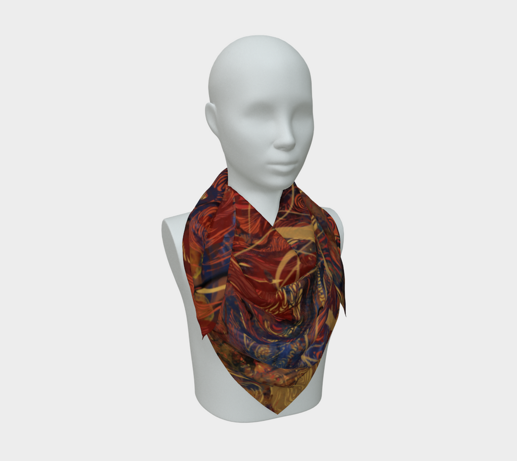 Siobhan Custom printed Silk Habotai Scarf