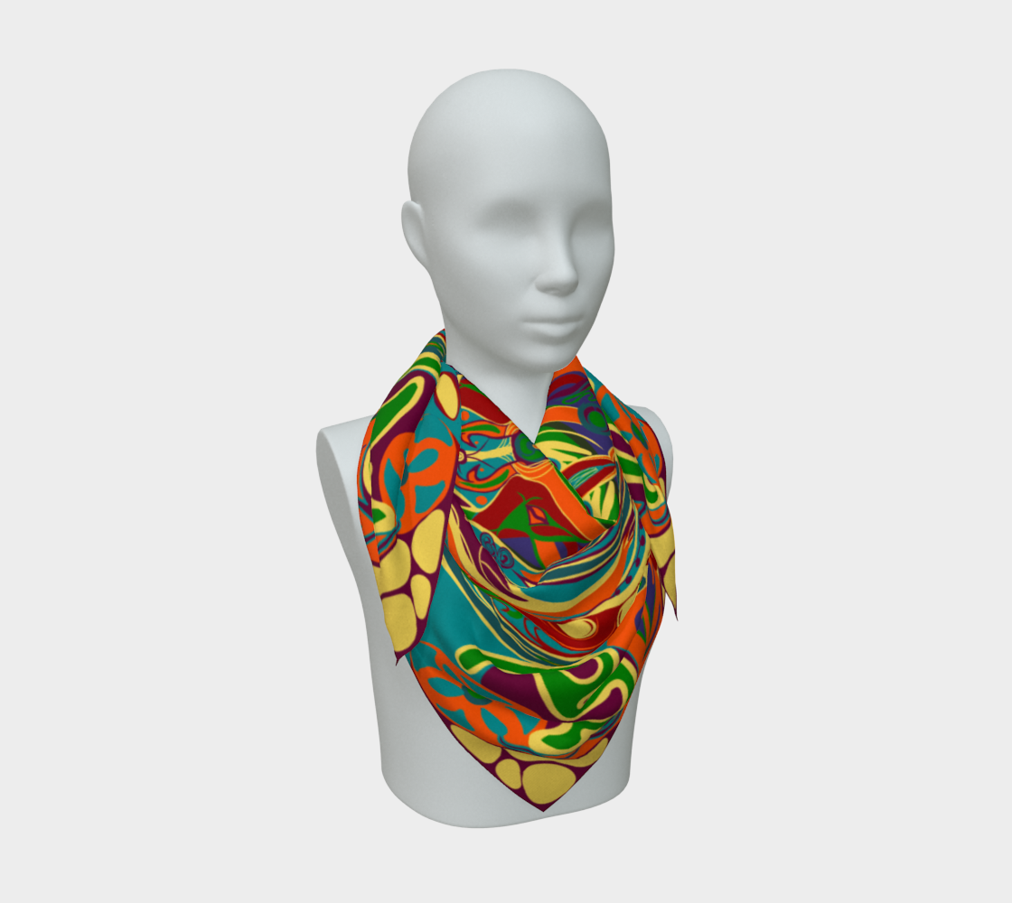 Siobhan Custom printed Silk Habotai Scarf