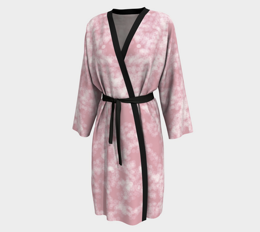 Peignoir | Sewn by Hand | Vibrant Print | Elegance for your Home | Denim and Stilettos for Date night or Brunch Peignoir