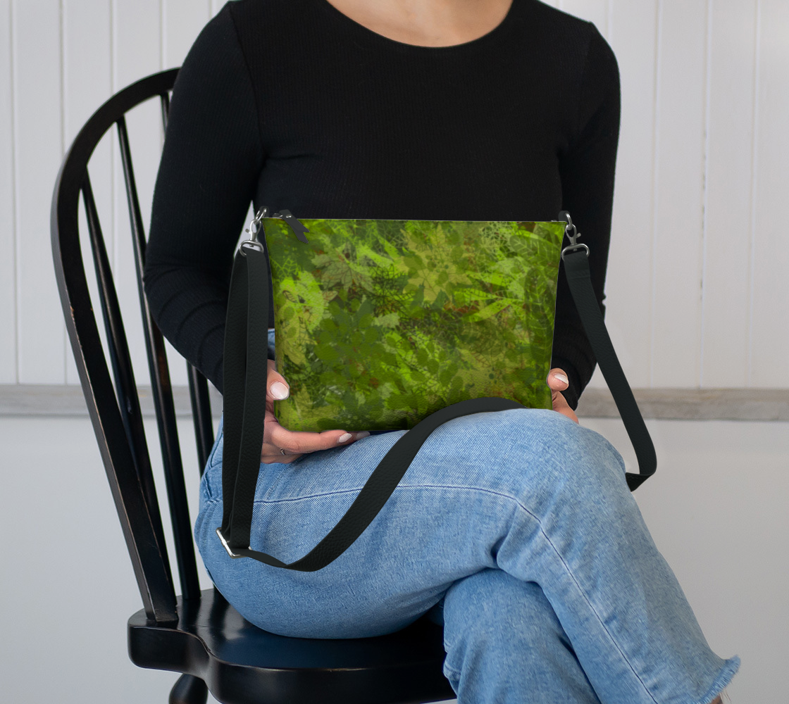 Laura Leather Crossbody Purse Vegan Leather Crossbody Purse