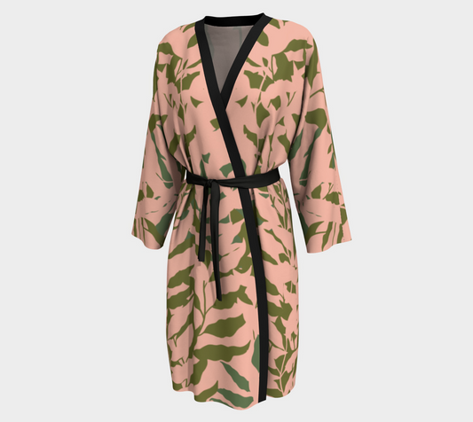 Peignoir | Sewn by Hand | Vibrant Print | Elegance for your Home | Denim and Stilettos for Date night or Brunch Peignoir