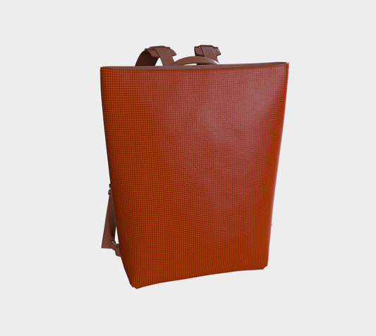 Commuter Backpack | Ride the Train Hands Free | Never spill your coffee again Vegan Leather Backpack