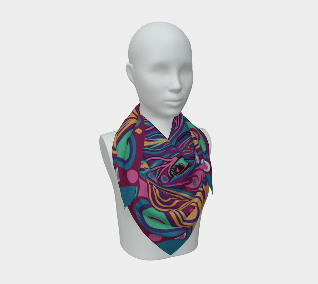 Siobhan Custom printed Silk Habotai Scarf