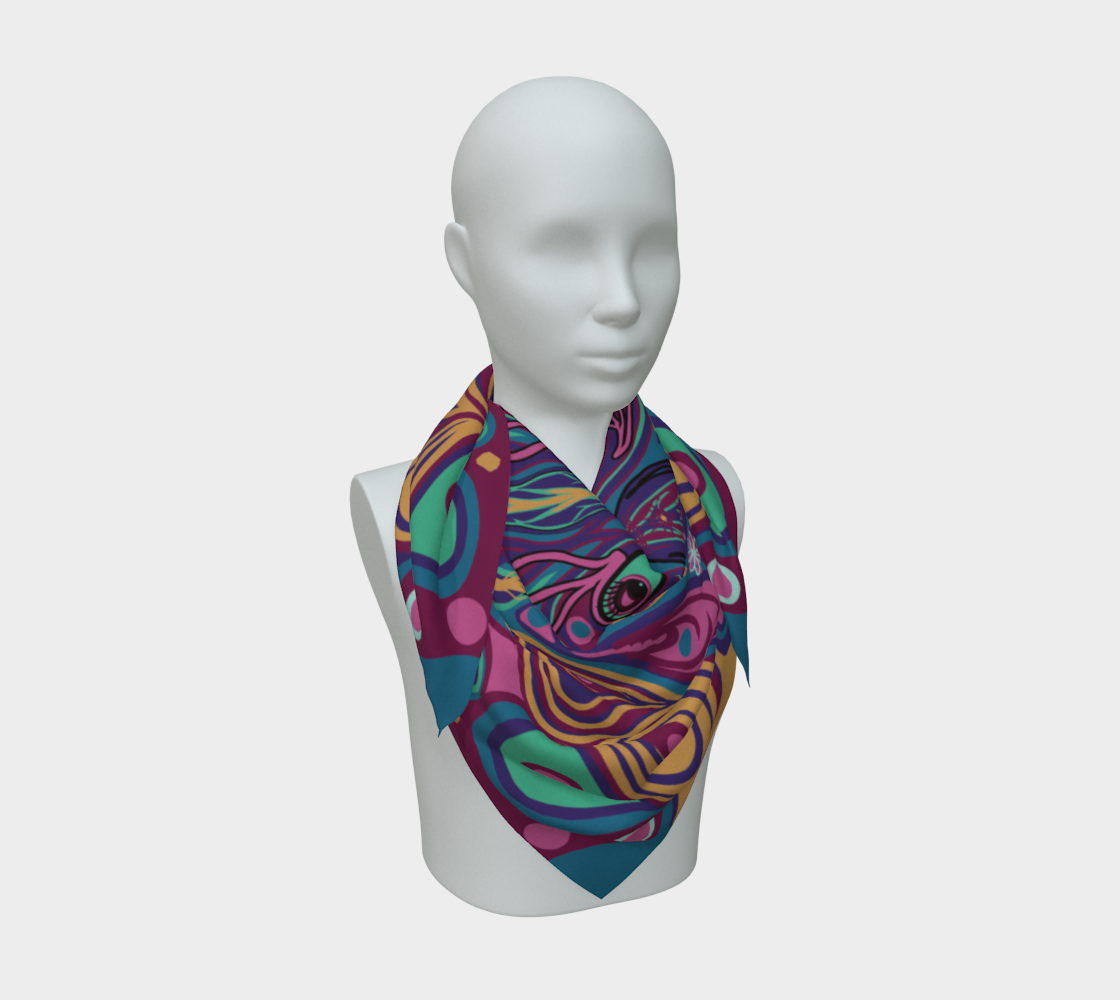 Siobhan Custom printed Silk Habotai Scarf