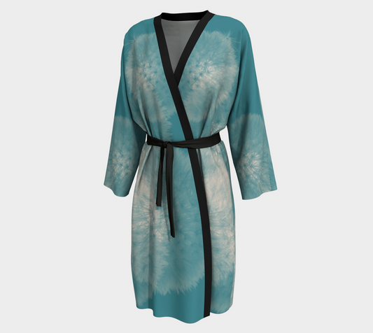 Peignoir | Sewn by Hand | Vibrant Print | Elegance for your Home | Denim and Stilettos for Date night or Brunch Peignoir