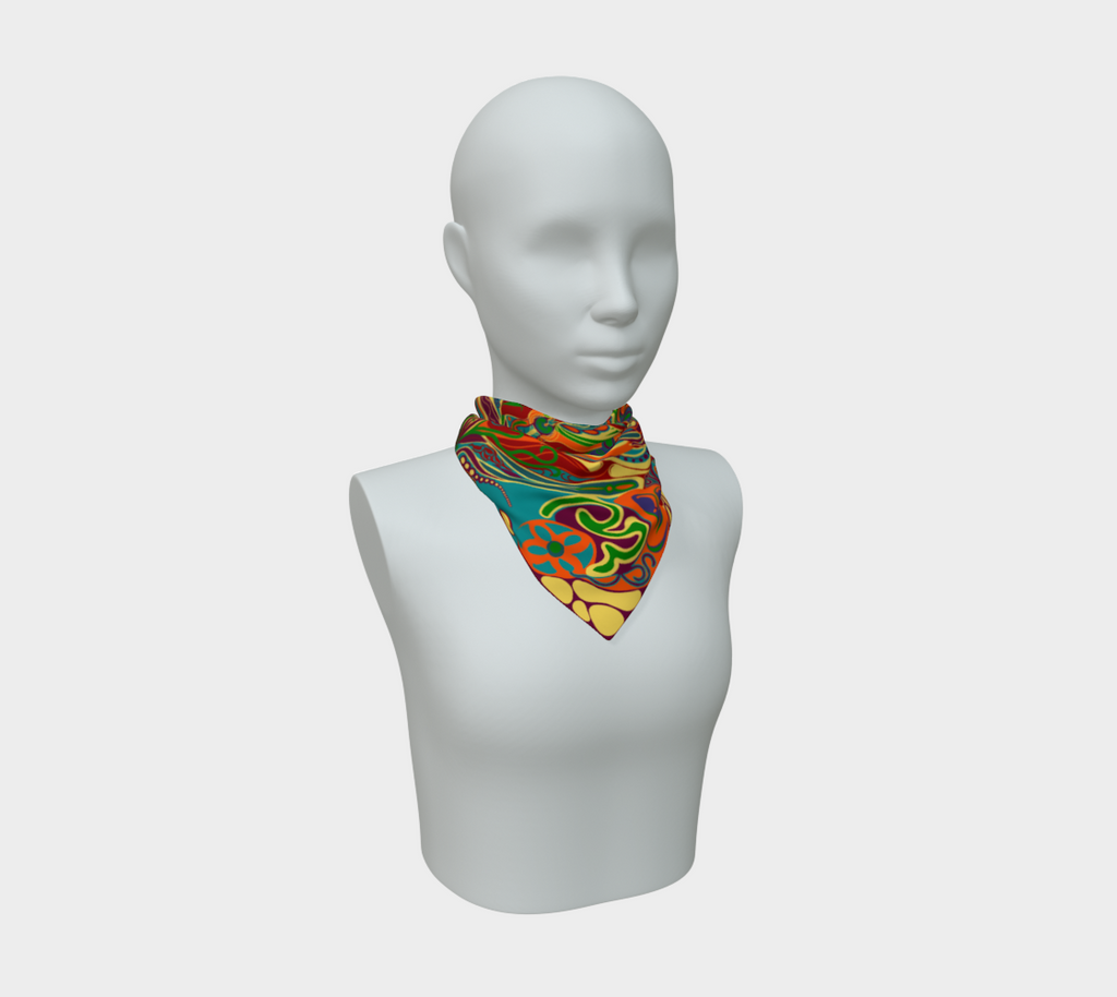 Siobhan Custom printed Silk Habotai Scarf