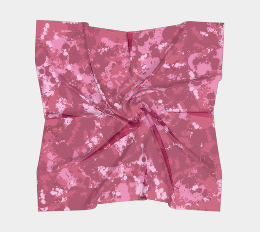 Custom Print Silk Scarf | Shawl | Hair Wrap | 100% Silk Charmeuse | Hand-sewn Square Scarf
