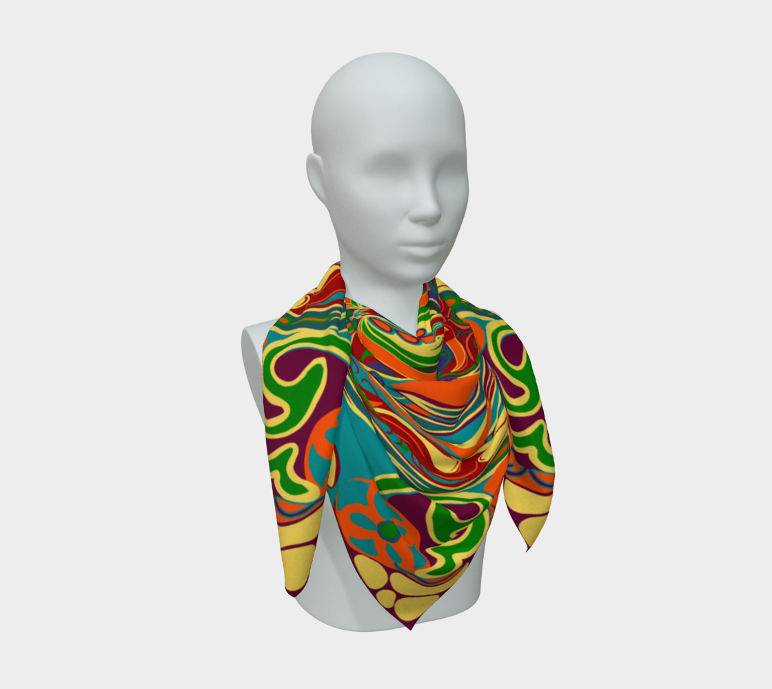 Siobhan Custom printed Silk Habotai Scarf