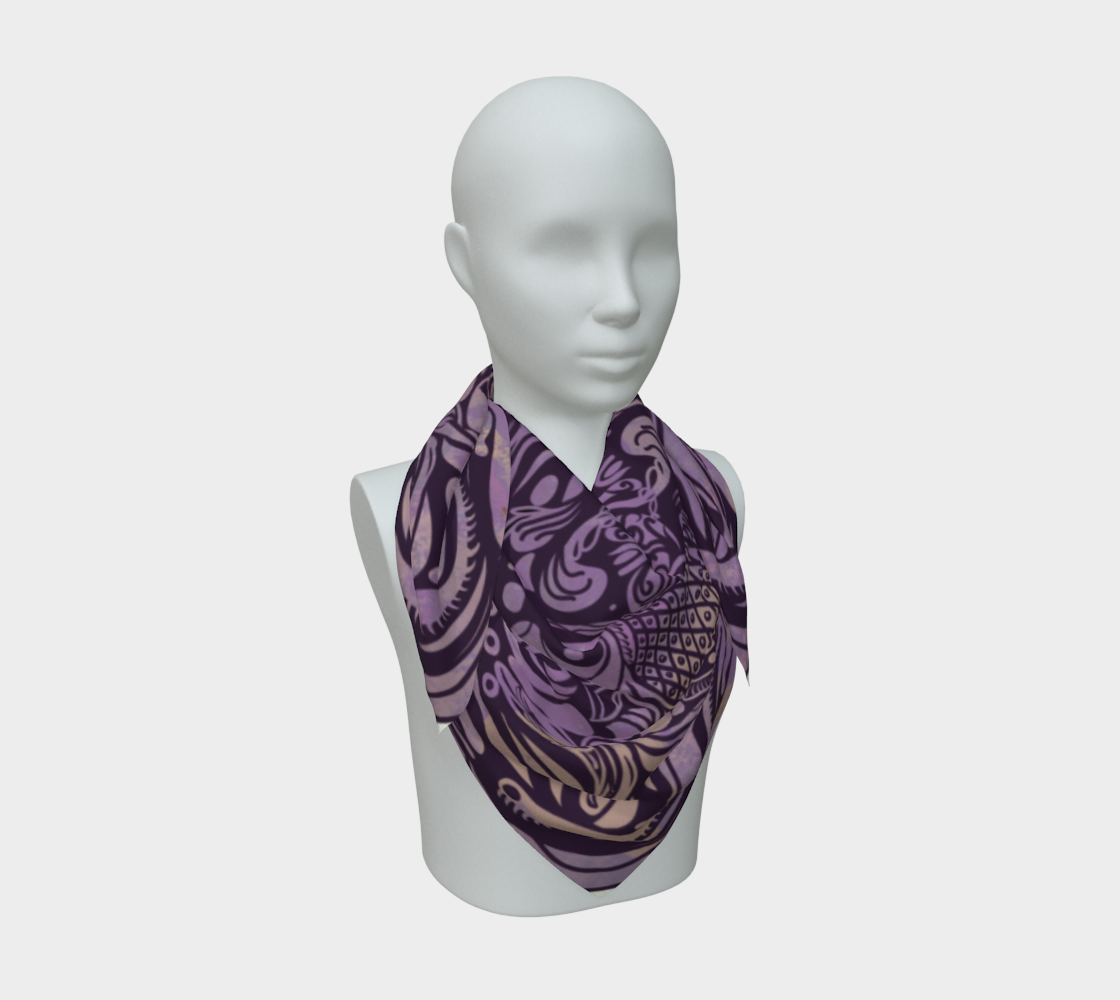 Siobhan Custom printed Silk Habotai Scarf