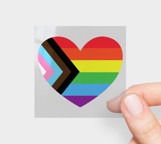 ALPHABET Heart Sticker 3’’ x 3’’ Permanent Sticker