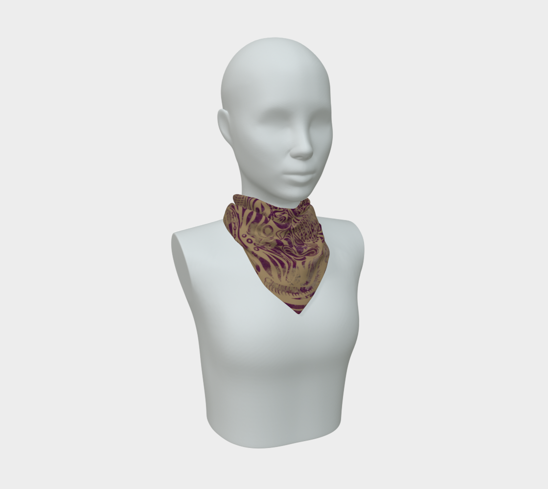 Siobhan Custom printed Silk Habotai Scarf