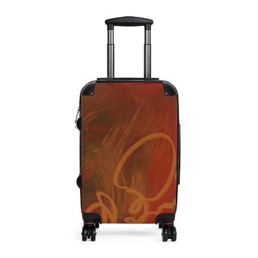 Artistic Travel Suitcase - Trendy Luggage Perfect for Adventurers Travelers or as a Unique Gift Vibrant Design Travel