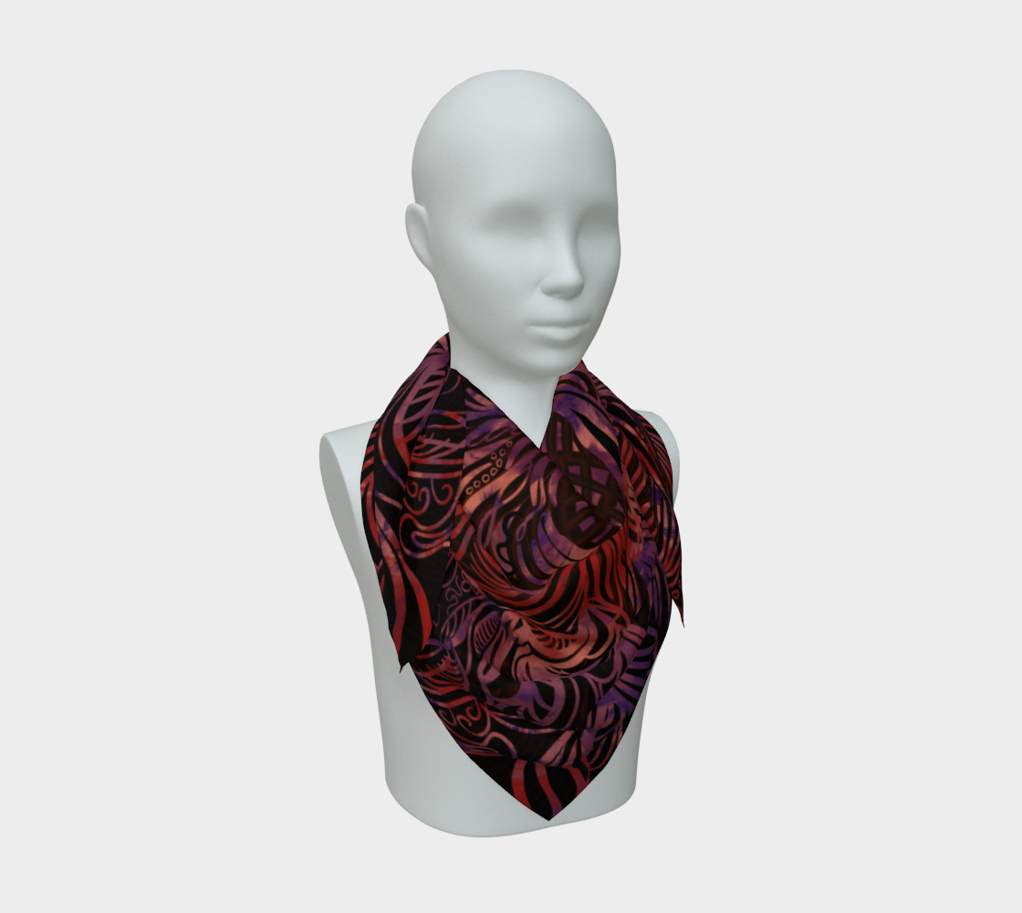 Siobhan Custom printed Silk Habotai Scarf