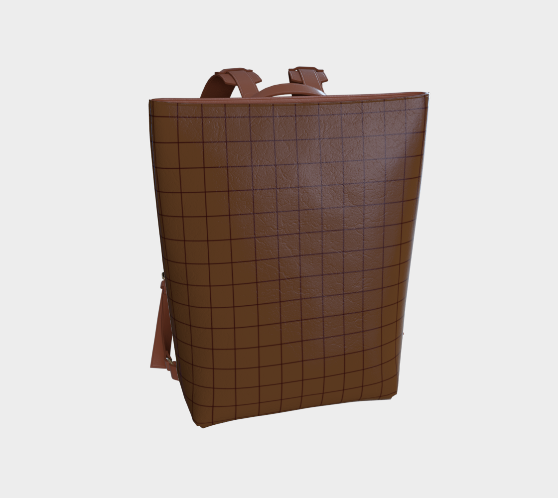 Commuter Backpack | Ride the Train Hands Free | Never spill your coffee again. Vegan Leather Backpack
