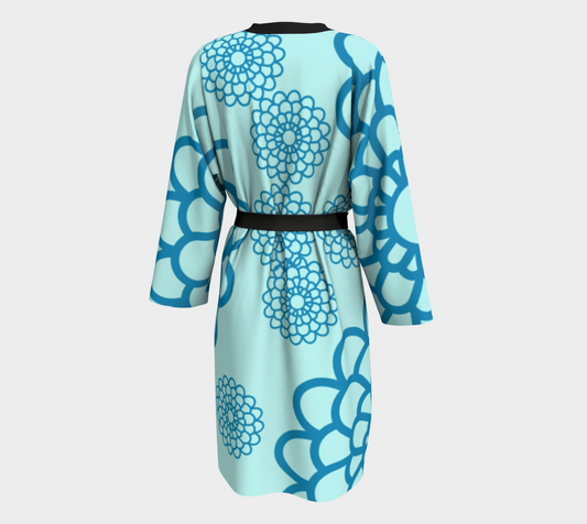 Peignoir | Sewn by Hand | Vibrant Print | Elegance for your Home | Denim and Stilettos for Date night or Brunch Peignoir