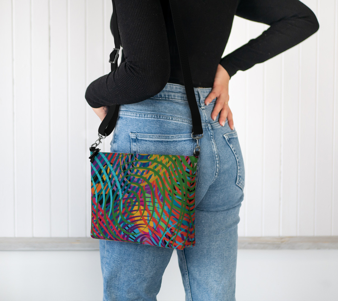 Shape Vegan Leather Crossbody Purse Vegan Leather Crossbody Purse