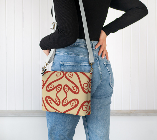 Krystal Vegan Leather Crossbody Purse Vegan Leather Crossbody Purse