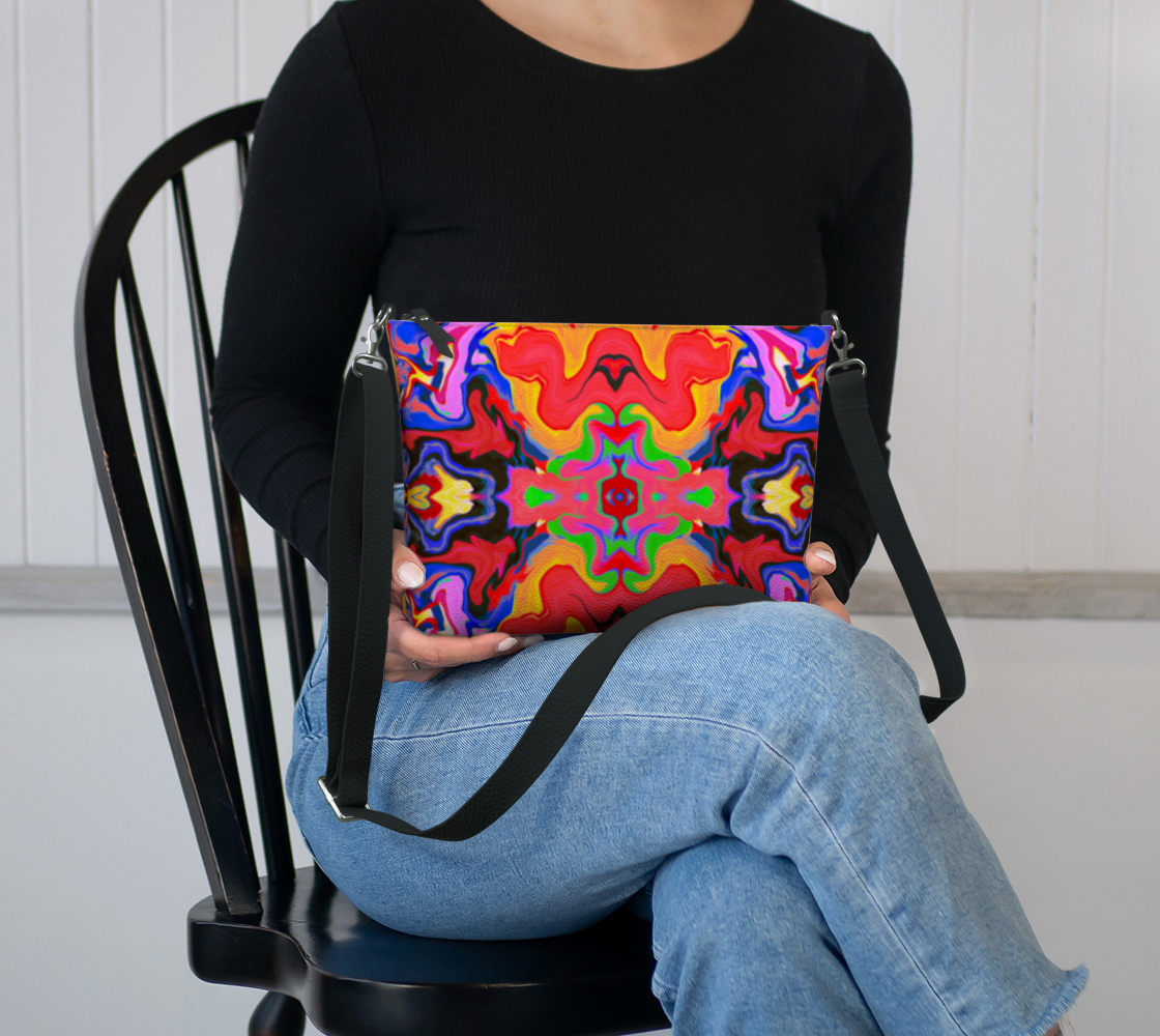 Rosa Vegan Leather Crossbody Purse Vegan Leather Crossbody Purse