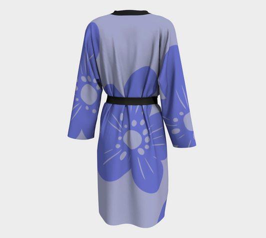 Peignoir | Sewn by Hand | Vibrant Print | Elegance for your Home | Denim and Stilettos for Date night or Brunch Peignoir