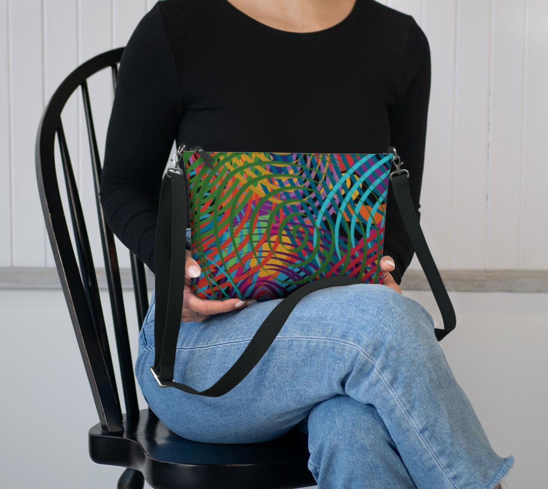 Shape Vegan Leather Crossbody Purse Vegan Leather Crossbody Purse