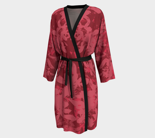 Peignoir | Sewn by Hand | Vibrant Print | Elegance for your Home | Denim and Stilettos for Date night or Brunch Peignoir