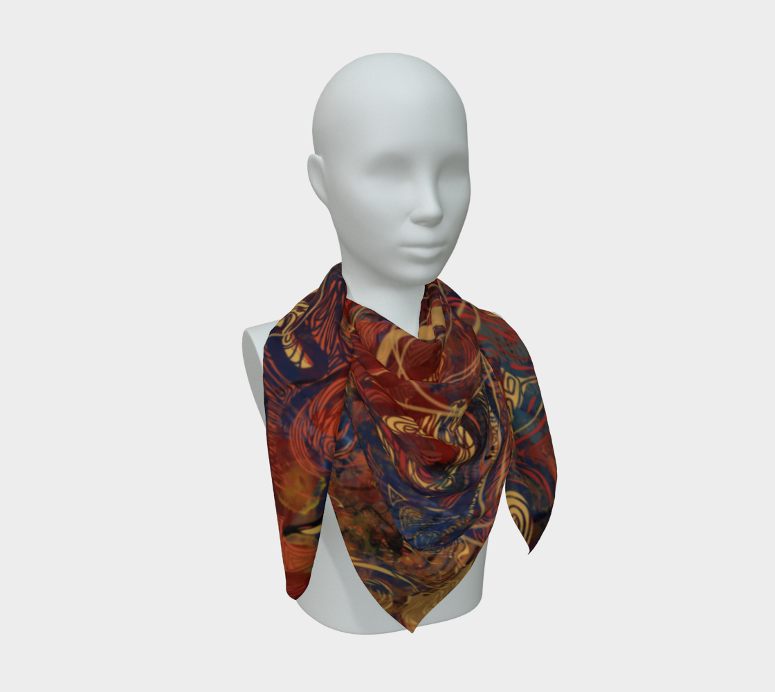 Siobhan Custom printed Silk Habotai Scarf