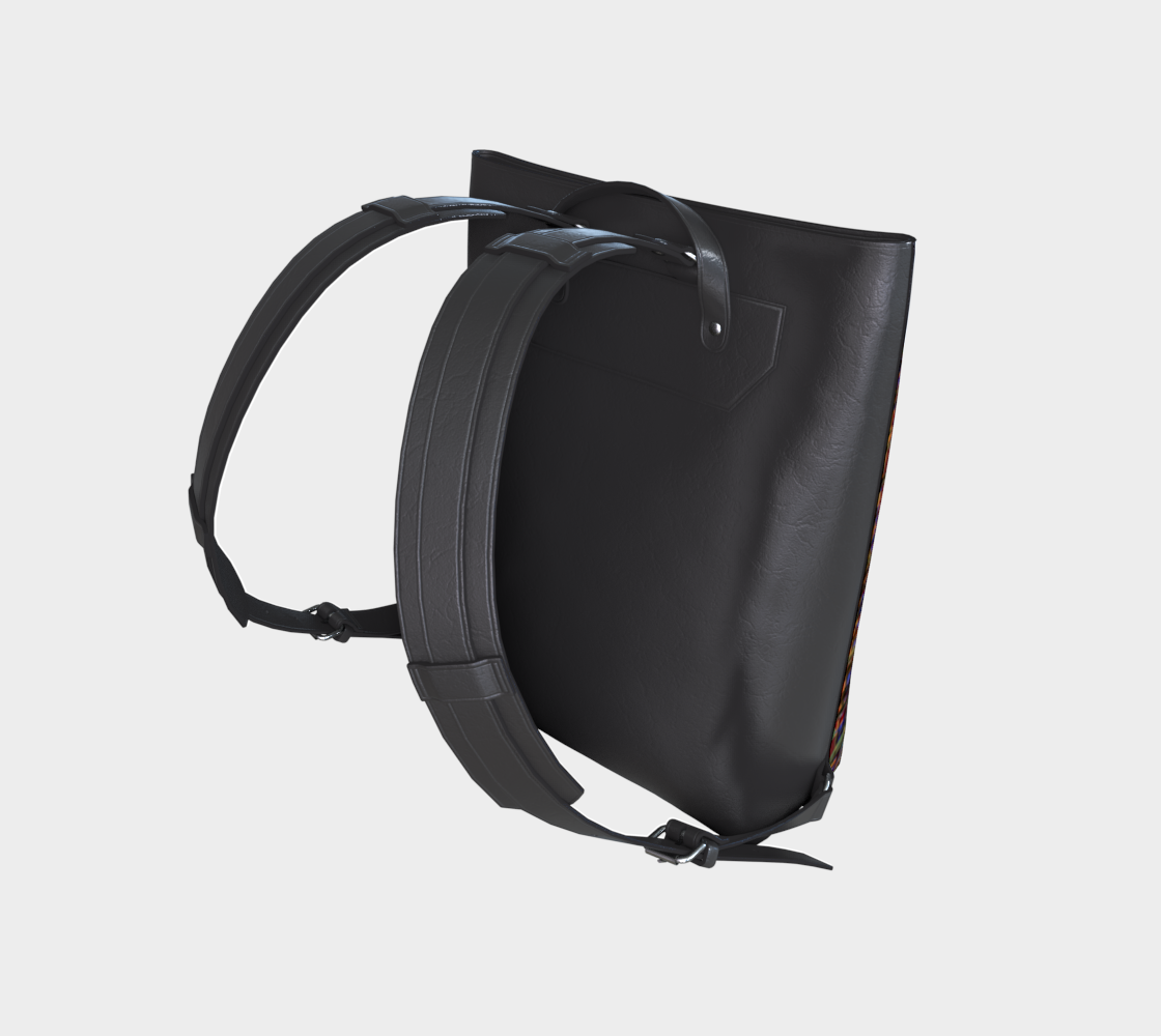 Commuter Backpack | Ride the Train Hands Free | Never spill your coffee again. Vegan Leather Backpack