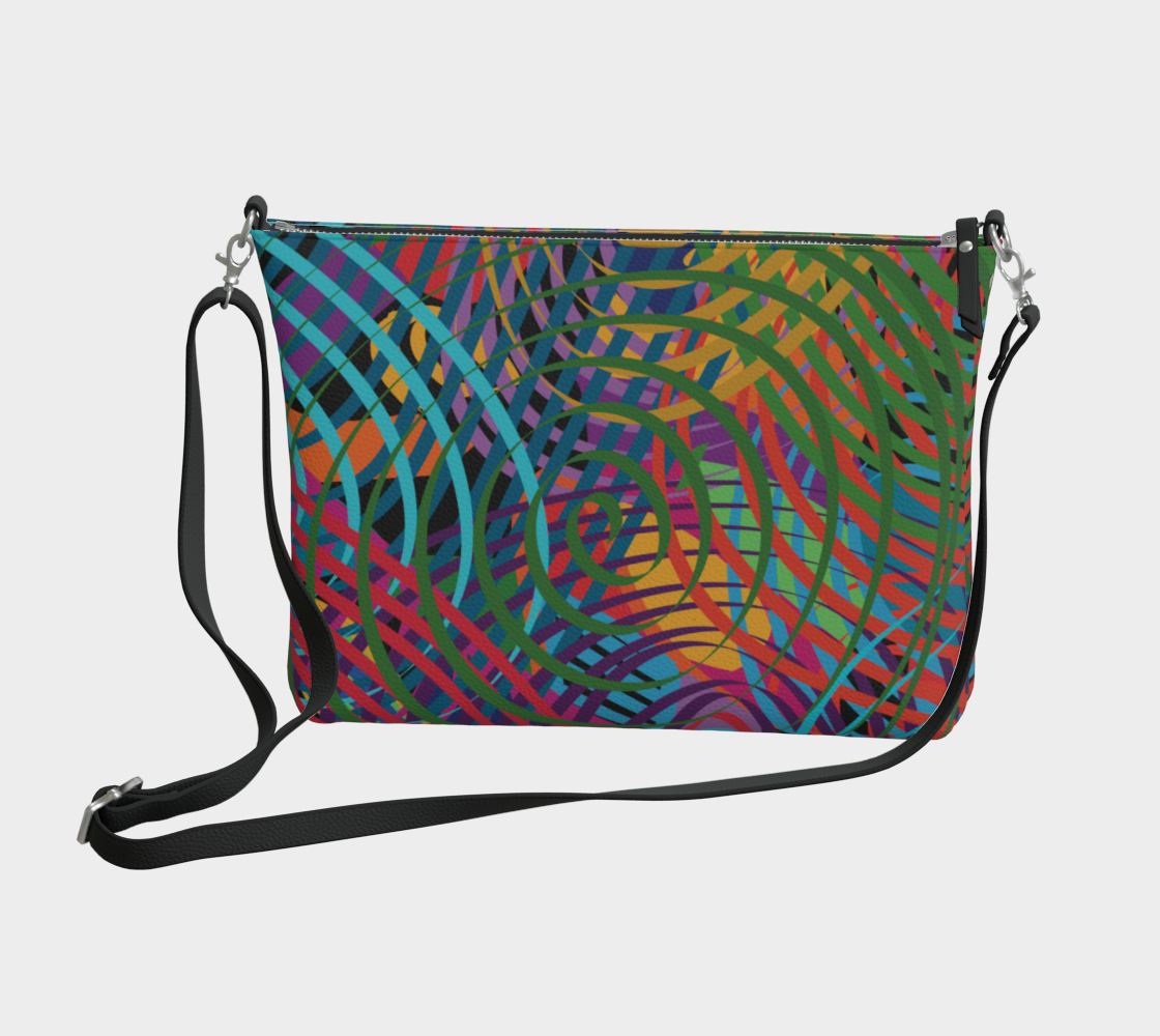 Shape Vegan Leather Crossbody Purse Vegan Leather Crossbody Purse