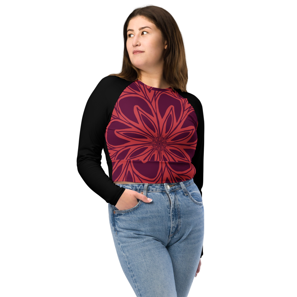 😎UPF 50+ Recycled Long-sleeve Crop Top