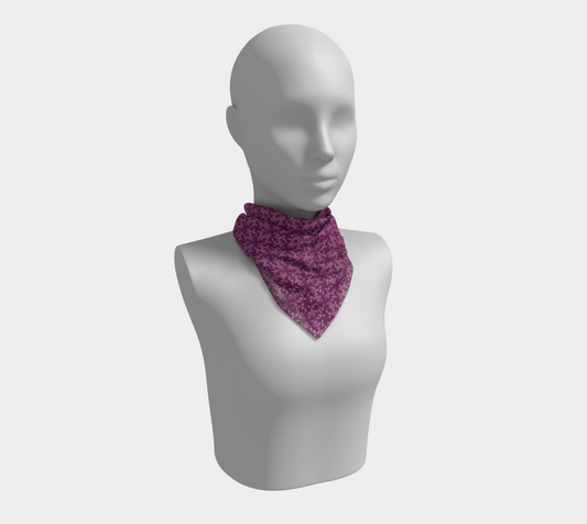 Square Scarf | Silk-like Fabric | Vivid Print | Hand-sewn Square Scarf