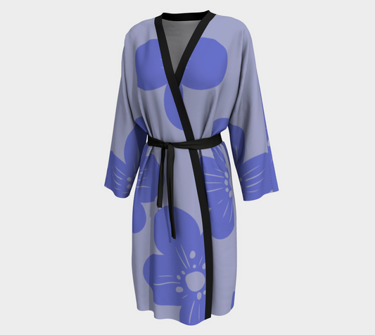 Peignoir | Sewn by Hand | Vibrant Print | Elegance for your Home | Denim and Stilettos for Date night or Brunch Peignoir
