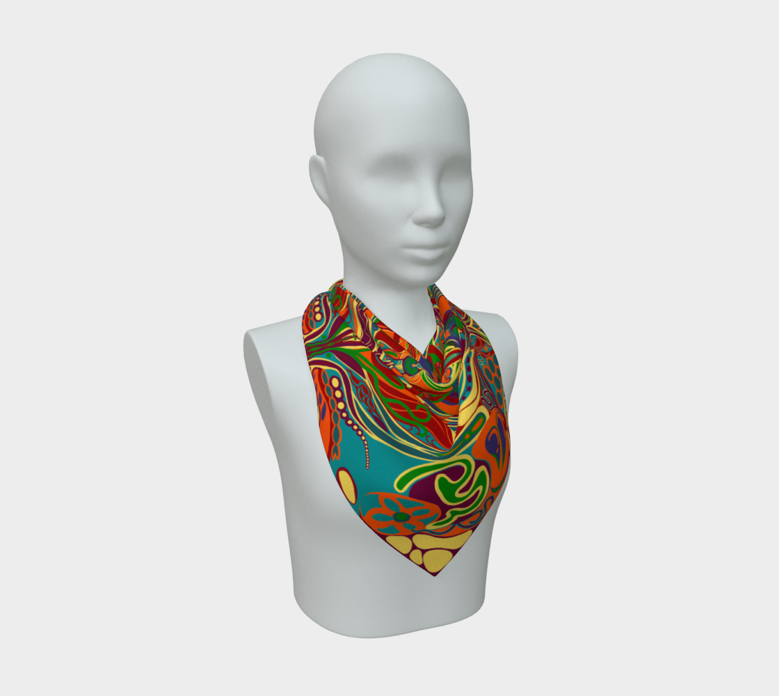 Siobhan Custom printed Silk Habotai Scarf