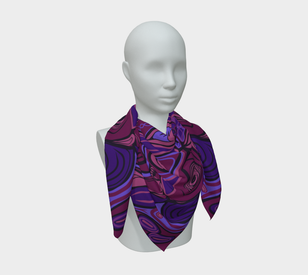 Siobhan Custom printed Silk Habotai Scarf