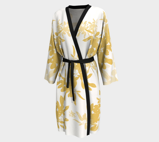 Peignoir | Sewn by Hand | Vibrant Print | Elegance for your Home | Denim and Stilettos for Date night or Brunch Peignoir