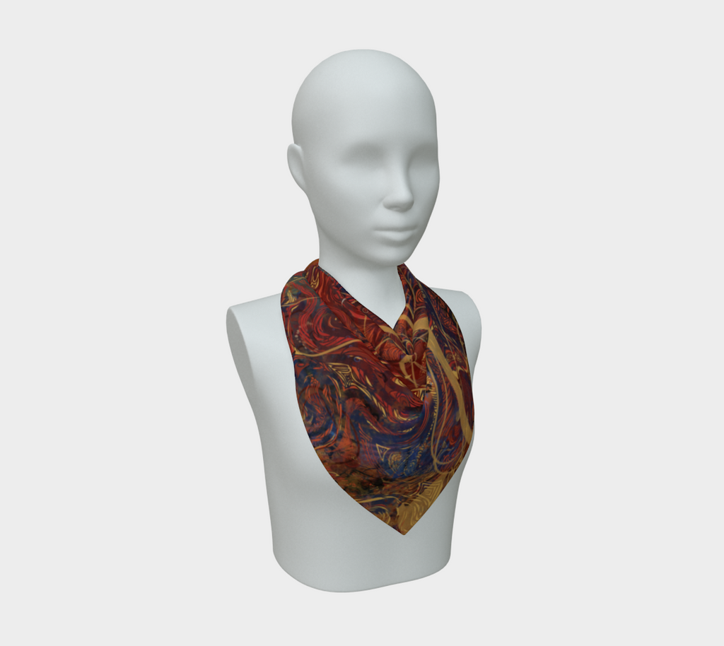 Siobhan Custom printed Silk Habotai Scarf