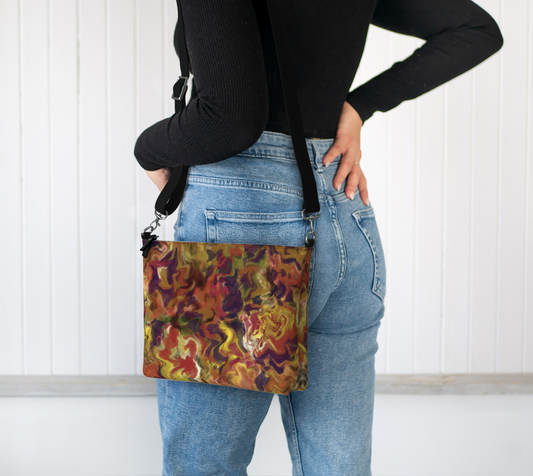 Annette Vegan Leather Crossbody Purse Vegan Leather Crossbody Purse