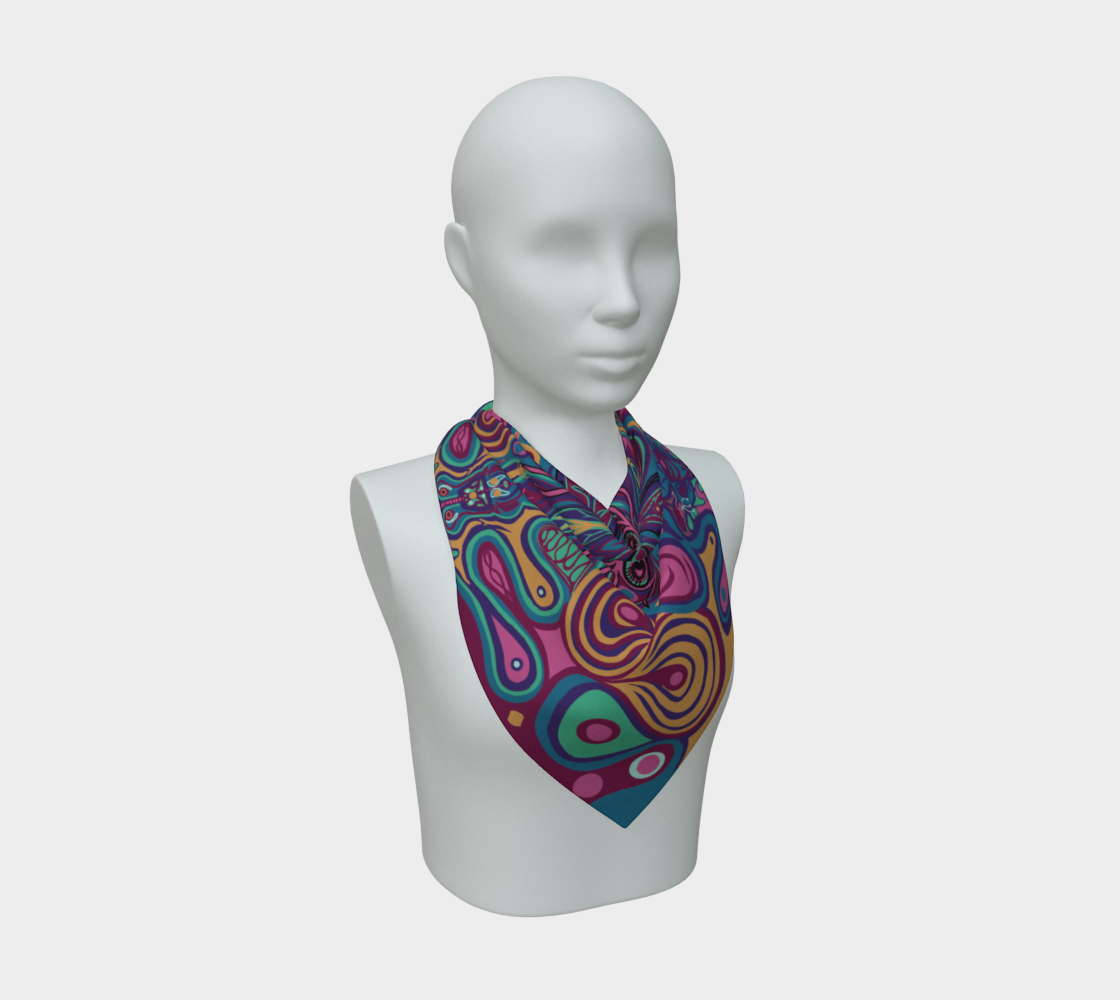 Siobhan Custom printed Silk Habotai Scarf