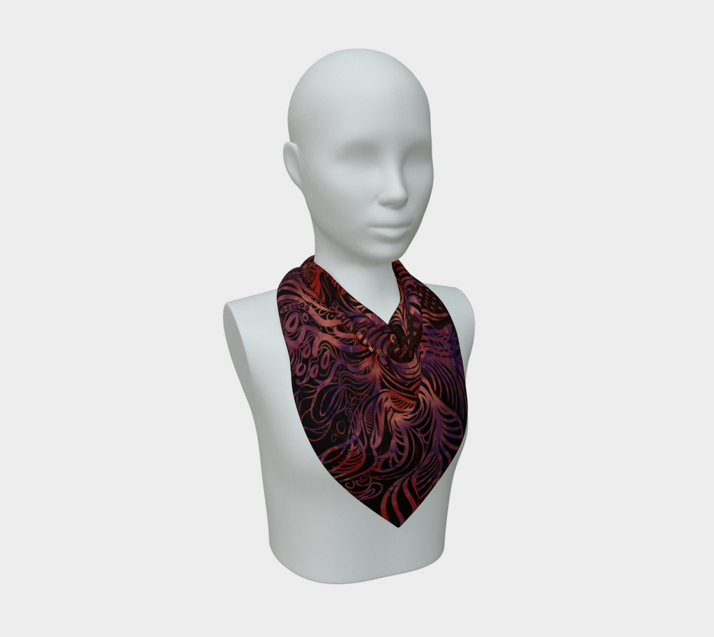Siobhan Custom printed Silk Habotai Scarf