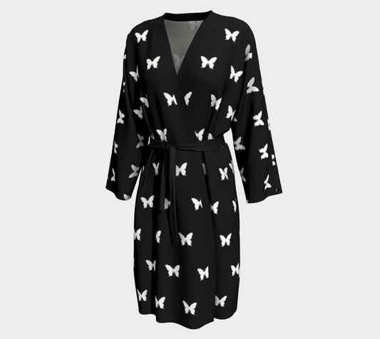 Peignoir | Sewn by Hand | Vibrant Print | Elegance for your Home | Denim and Stilettos for Date night or Brunch Peignoir