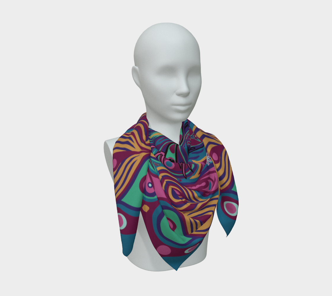Siobhan Custom printed Silk Habotai Scarf