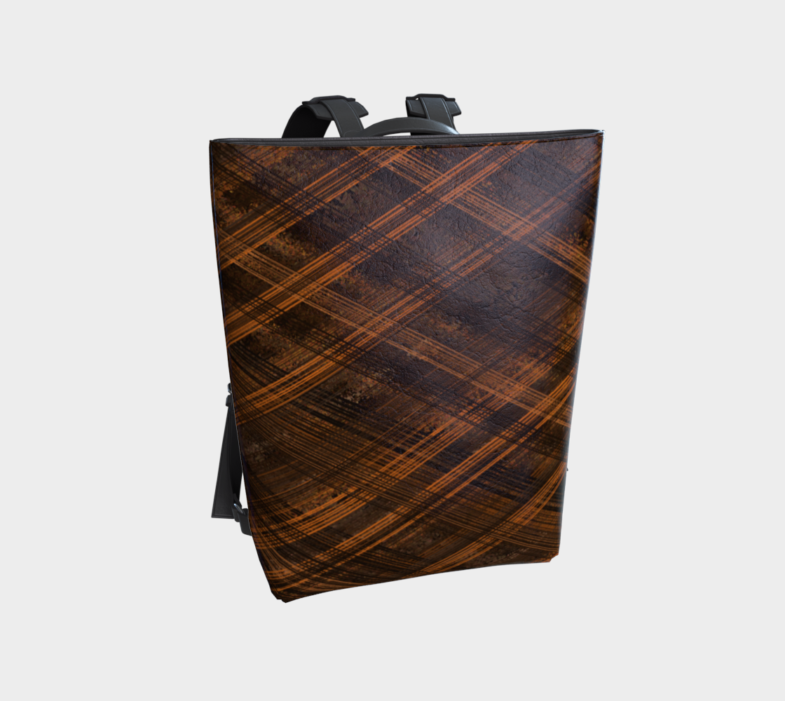 Commuter Backpack | Ride the Train Hands Free | Never spill your coffee again. Vegan Leather Backpack