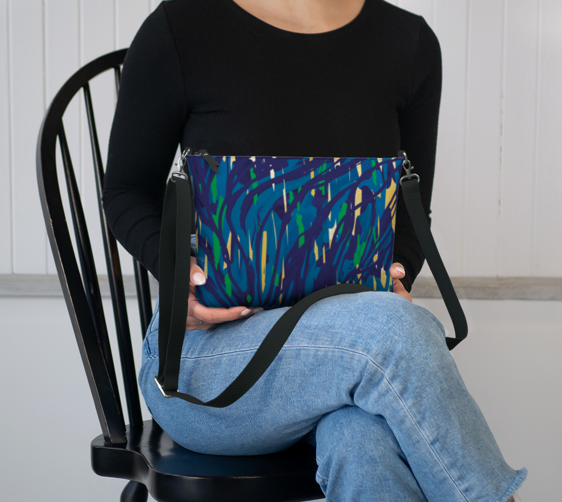 Lenore Leather Crossbody Purse Vegan Leather Crossbody Purse